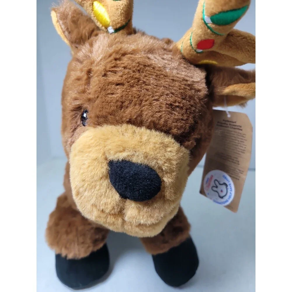 NEW 2025 PETSMART REINDEER FORTUNE DOG TOY WITH SQUEAKER XMAS NOVELTY TOY